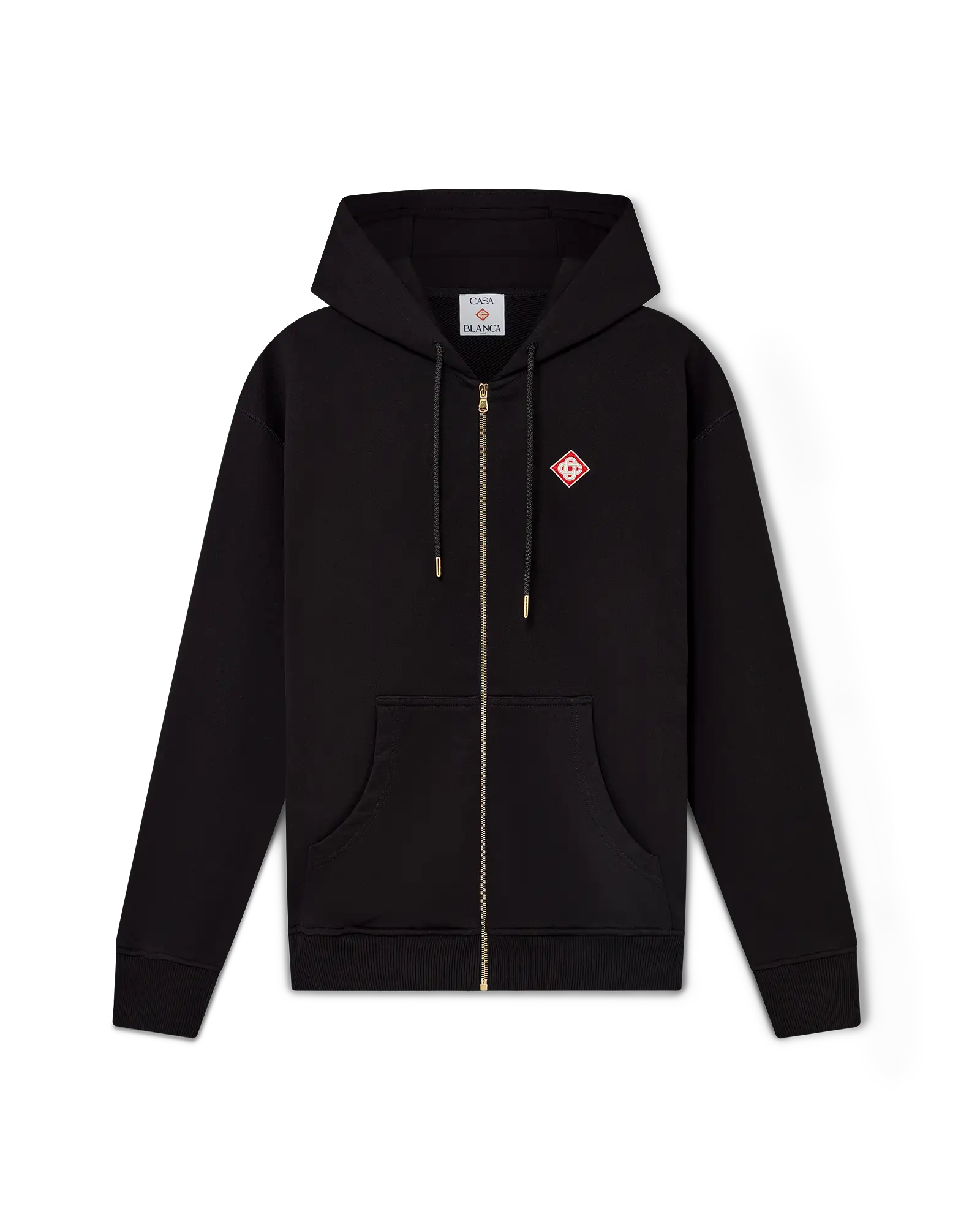 Diamond Logo Zip Hooded Sweatshirt