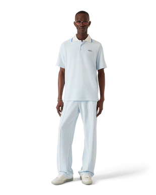 Velour Short Sleeve Polo Shirt