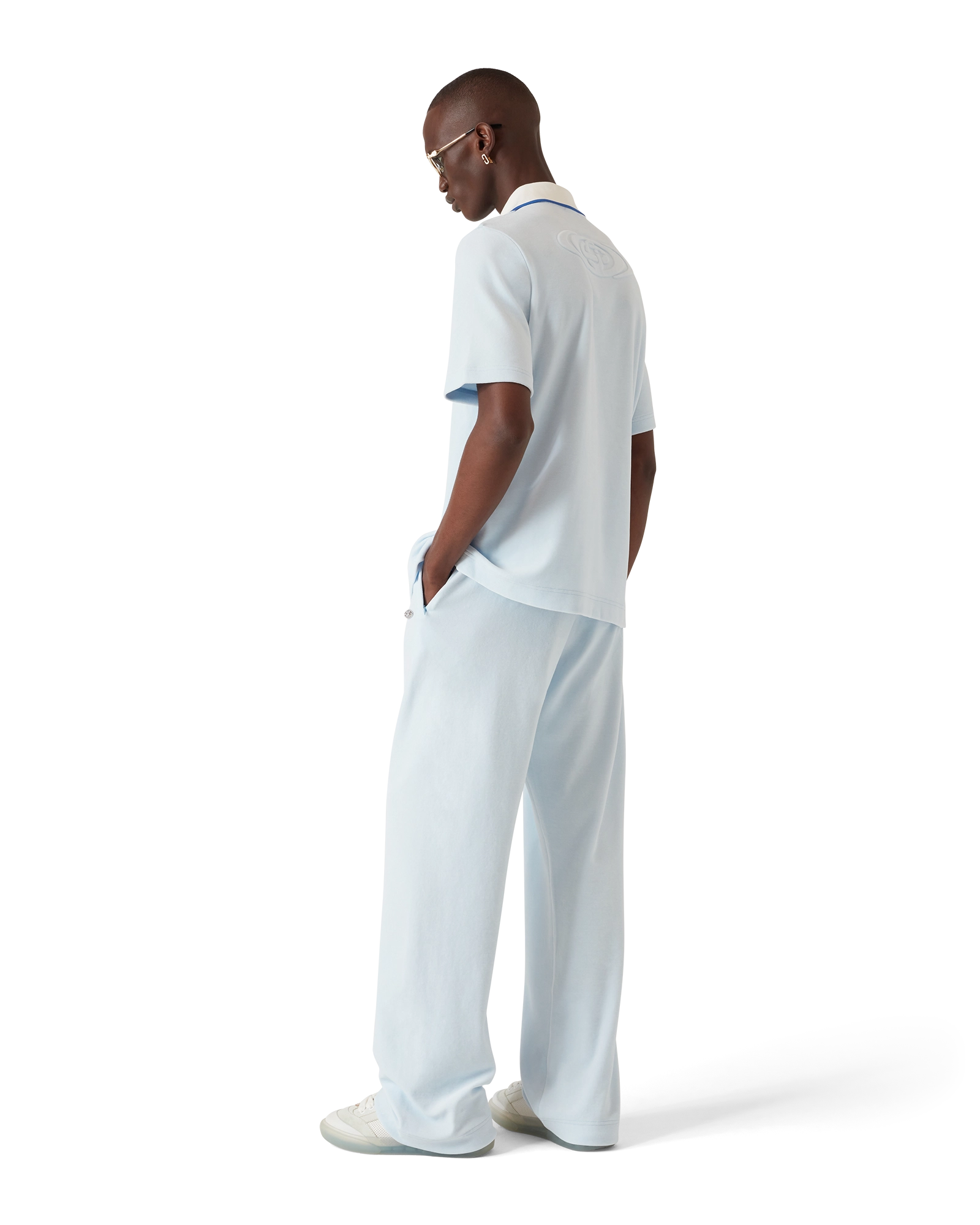 Velour Short Sleeve Polo Shirt