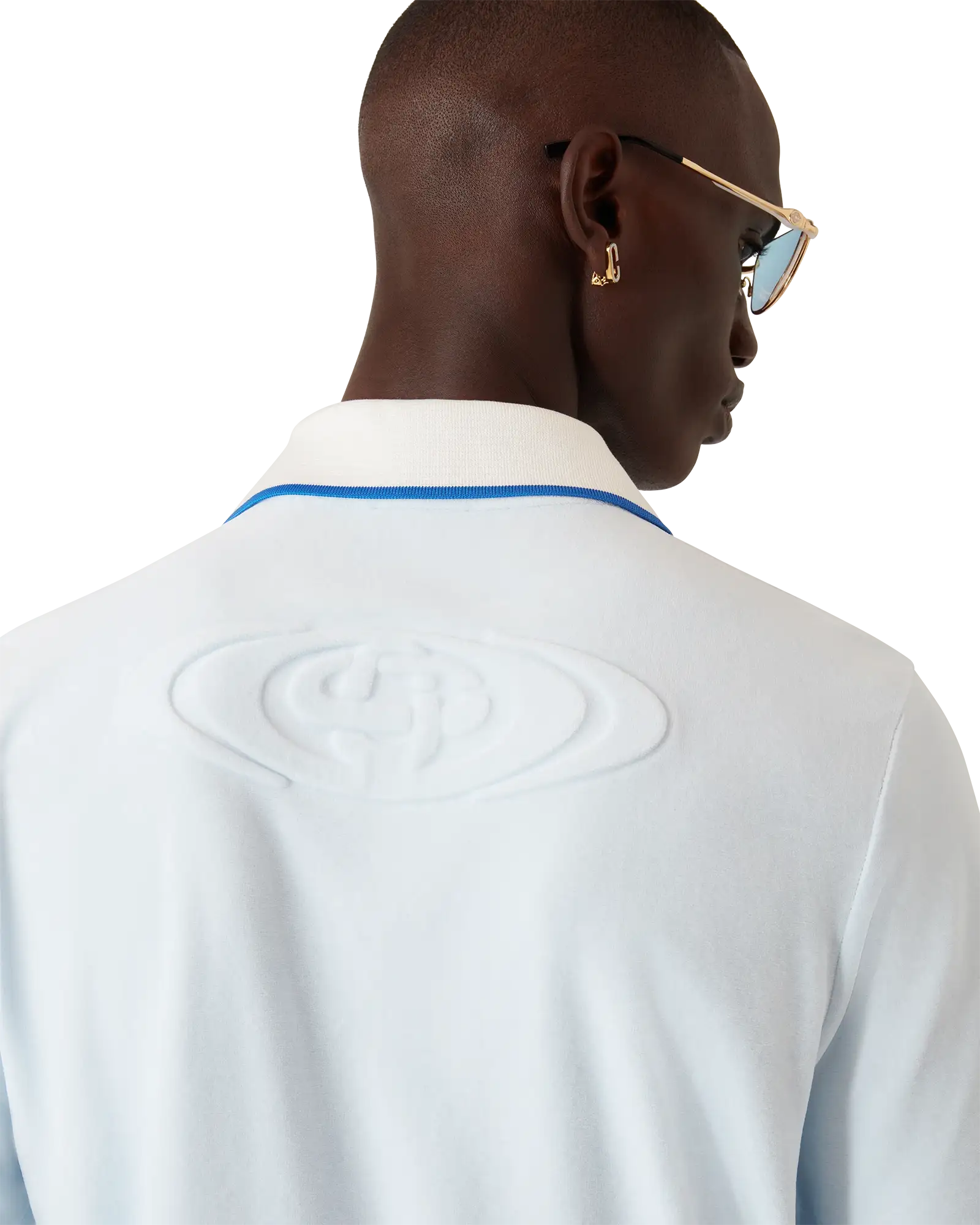 Velour Short Sleeve Polo Shirt