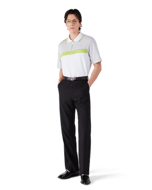 Grey Short Sleeve Polo Shirt