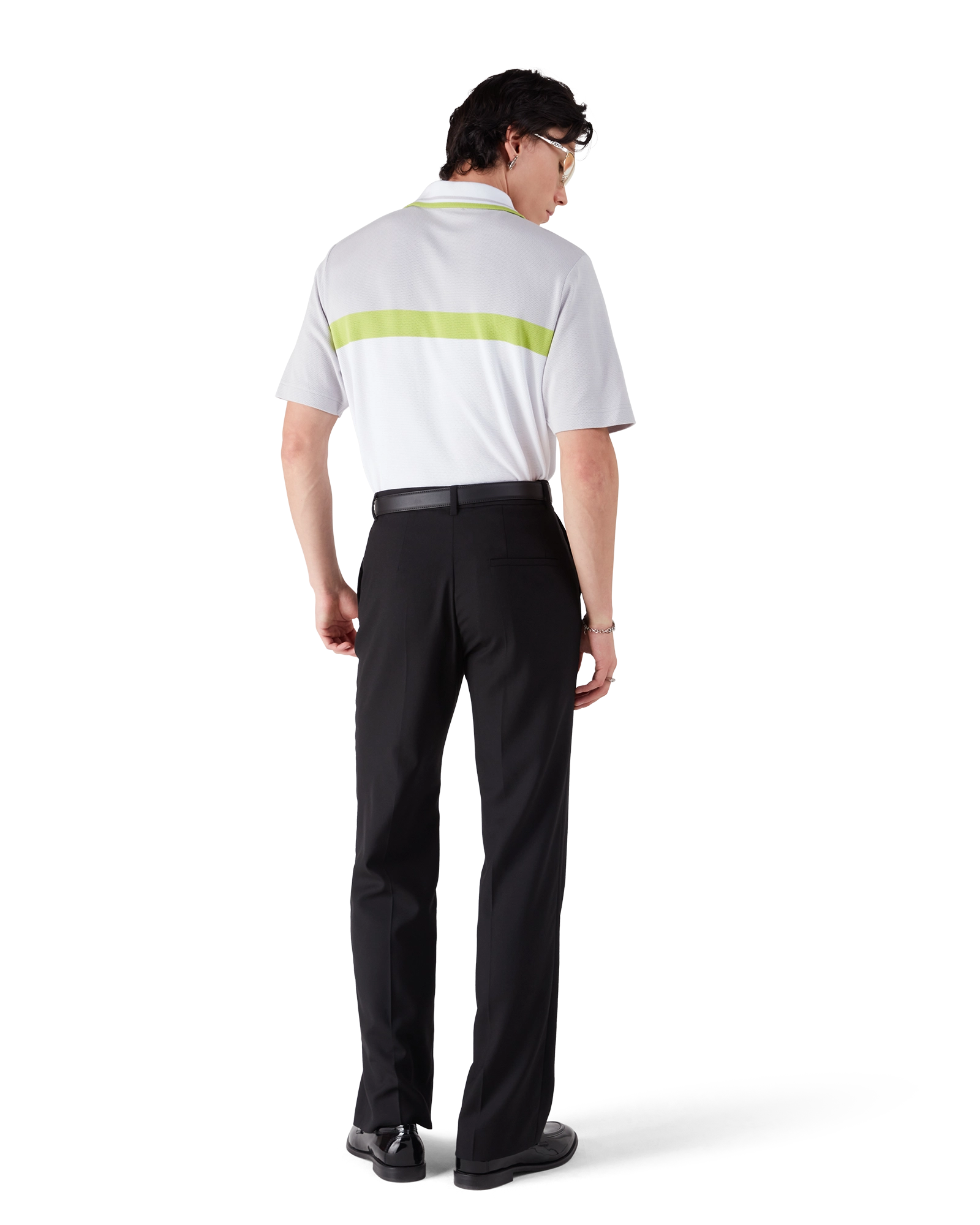 Grey Short Sleeve Polo Shirt