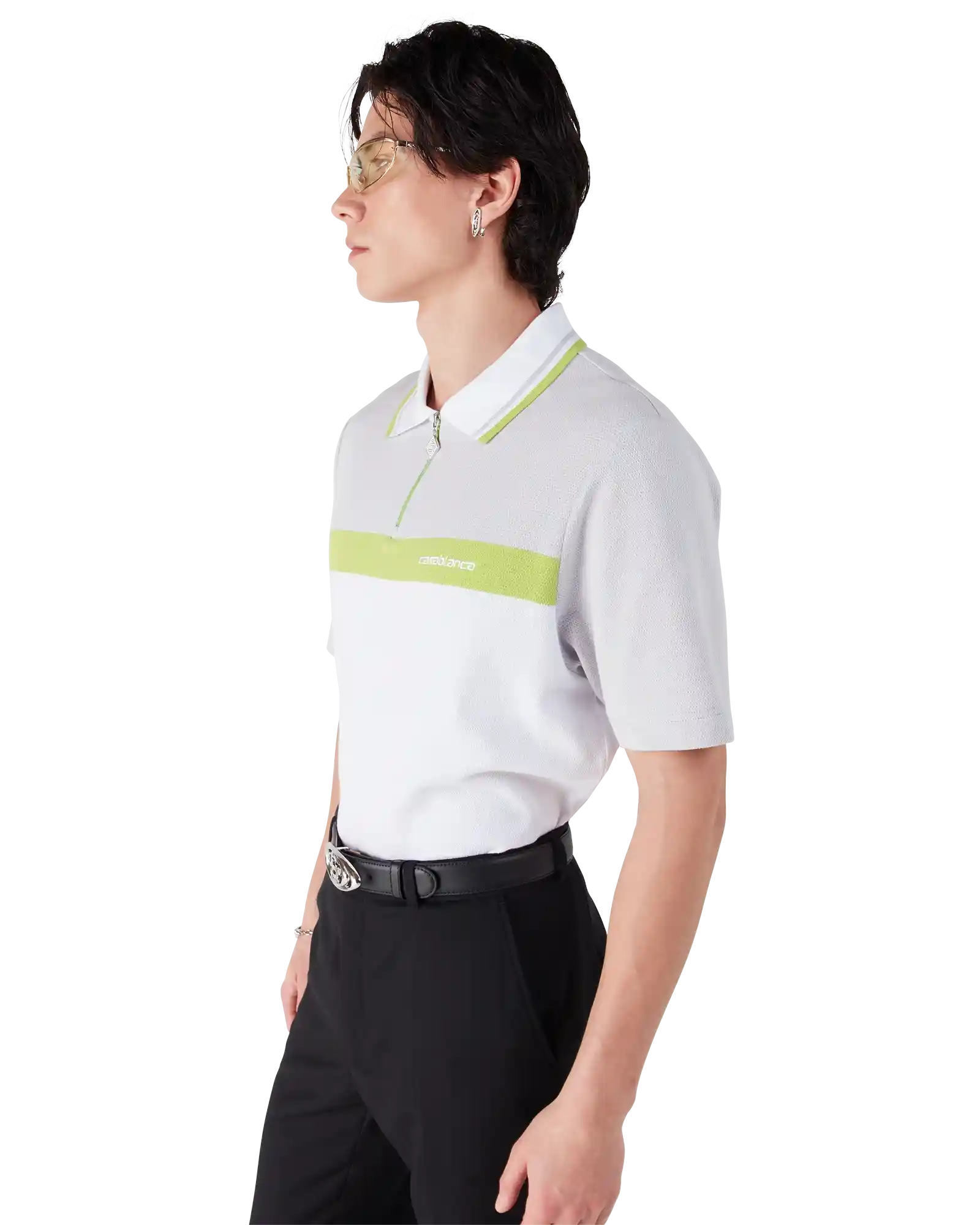 Grey Short Sleeve Polo Shirt