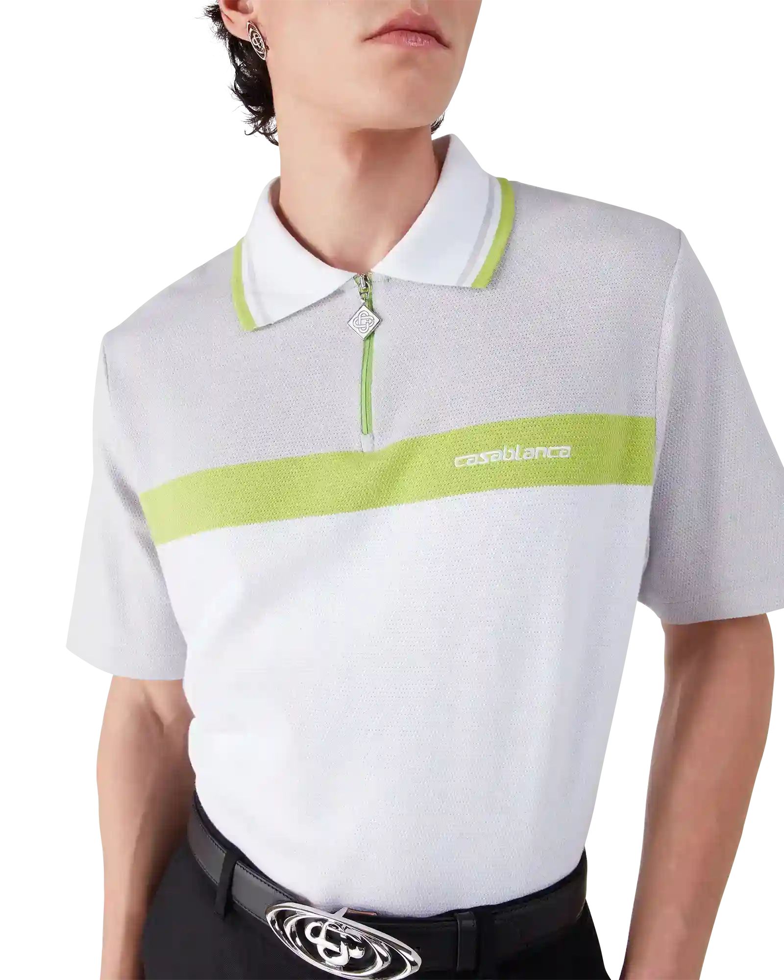 Grey Short Sleeve Polo Shirt