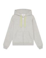 Cashmere Blend Zip-Up Hooded Sweatshirt