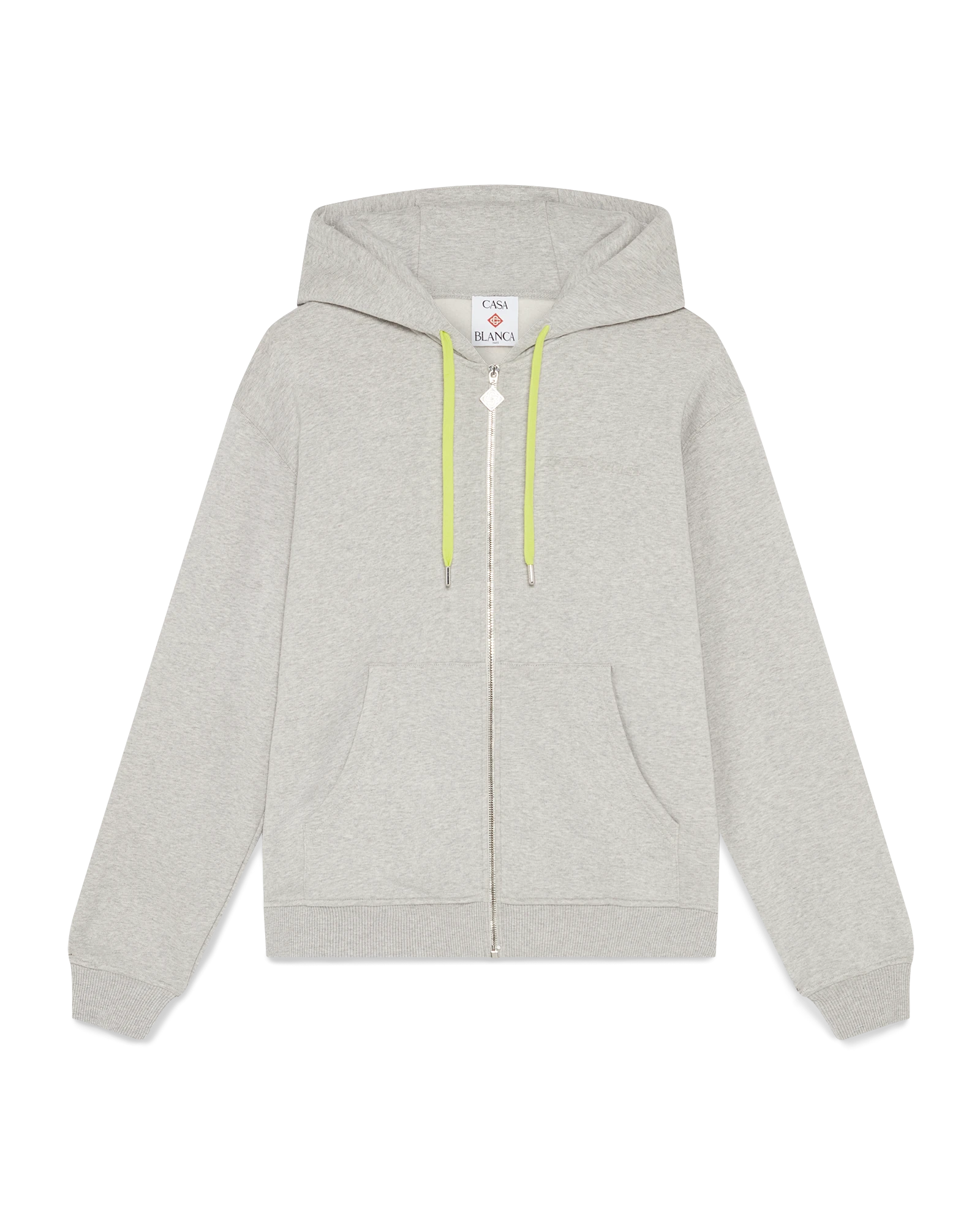 Cashmere Blend Zip-Up Hooded Sweatshirt