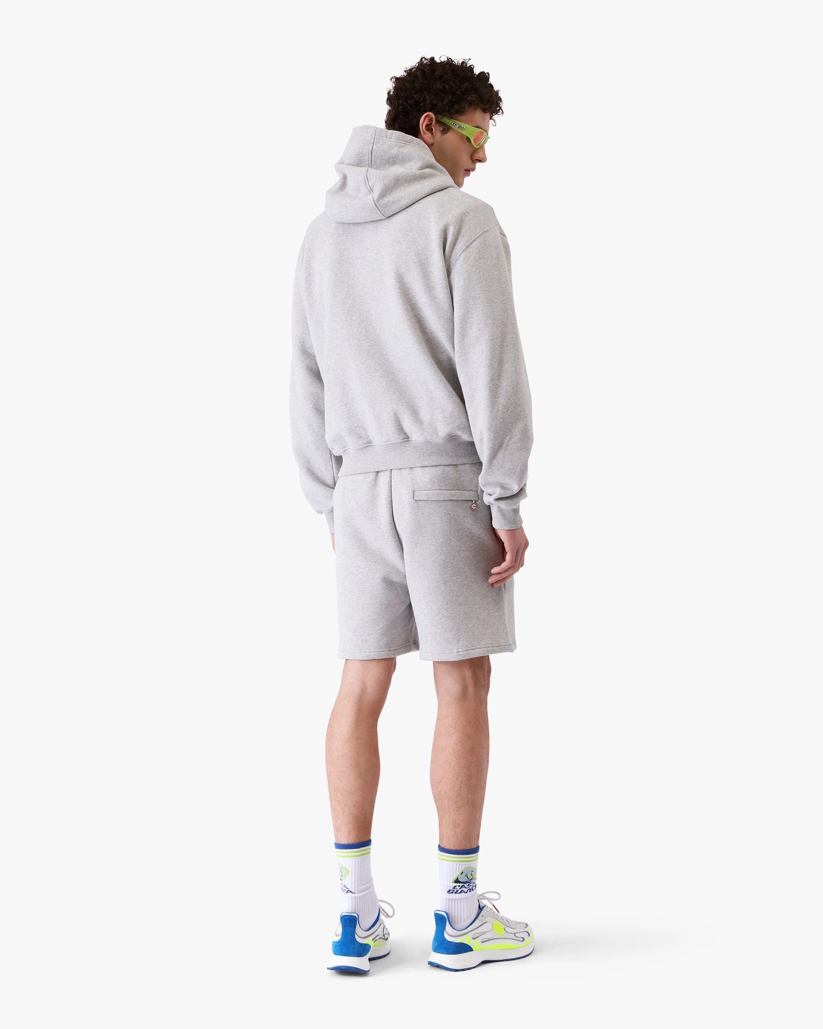 Cashmere Blend Zip-Up Hooded Sweatshirt