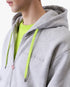 Cashmere Blend Zip-Up Hooded Sweatshirt