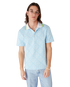 Pale Blue Jacquard Short Sleeve Jacquard Polo Shirt