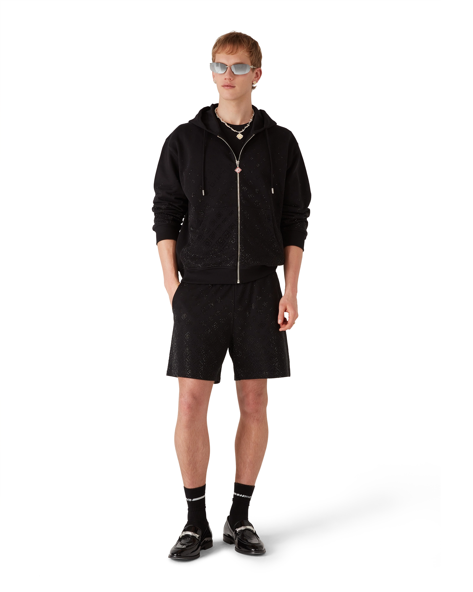 Crystal Monogram Long Sleeve Sweatshirt