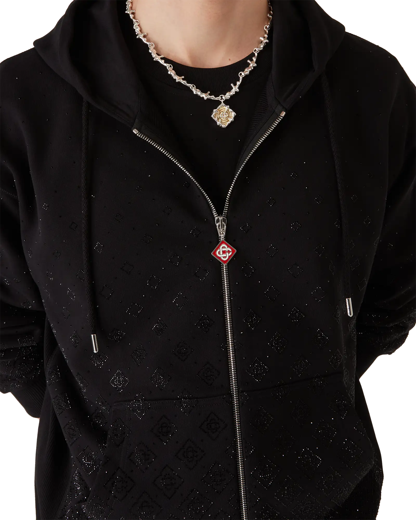 Crystal Monogram Long Sleeve Sweatshirt