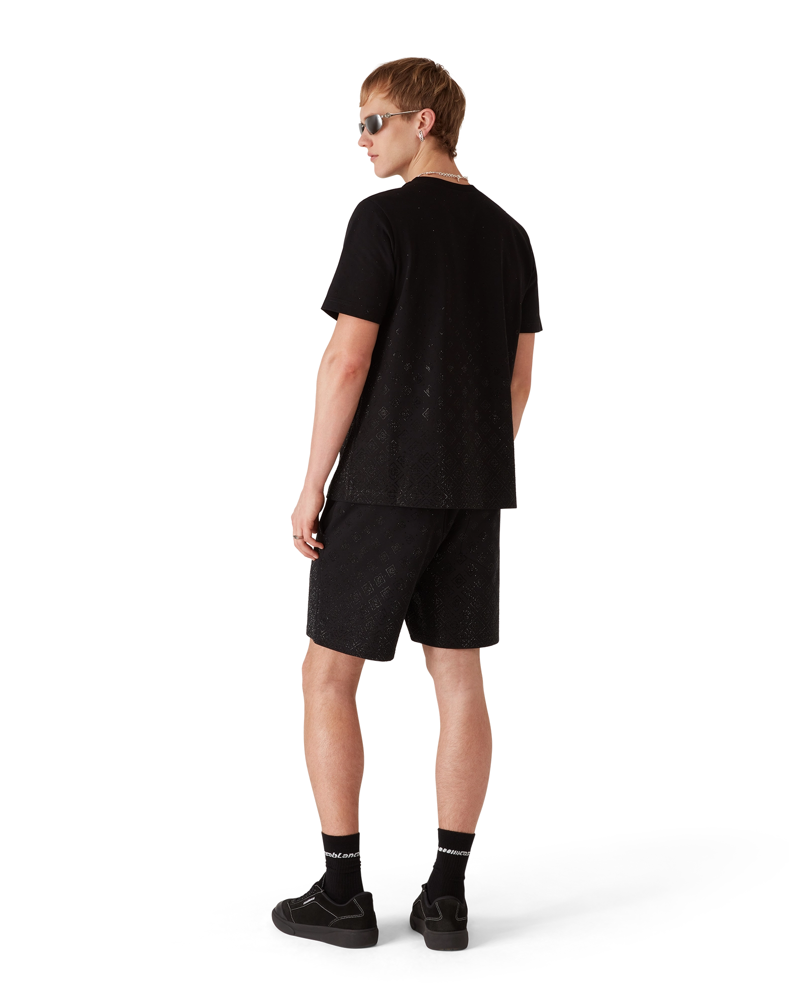 Crystal Monogram Sweatshort