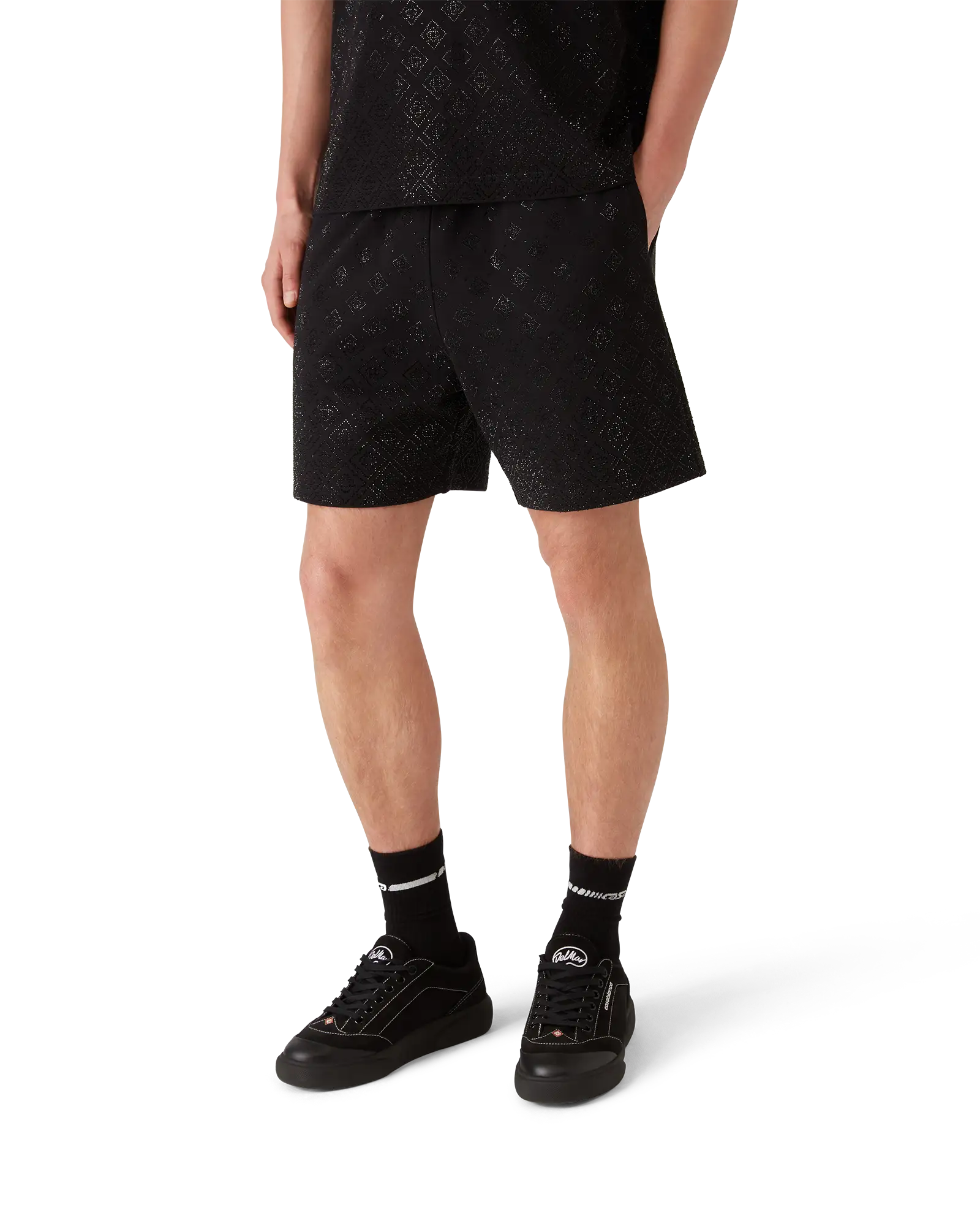 Crystal Monogram Sweatshort