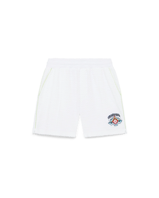 White Towelling Shorts