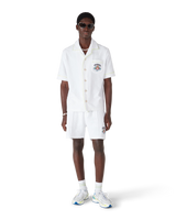 White Towelling Shorts