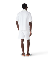 White Towelling Shorts