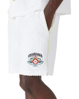 White Towelling Shorts