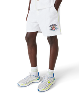 White Towelling Shorts