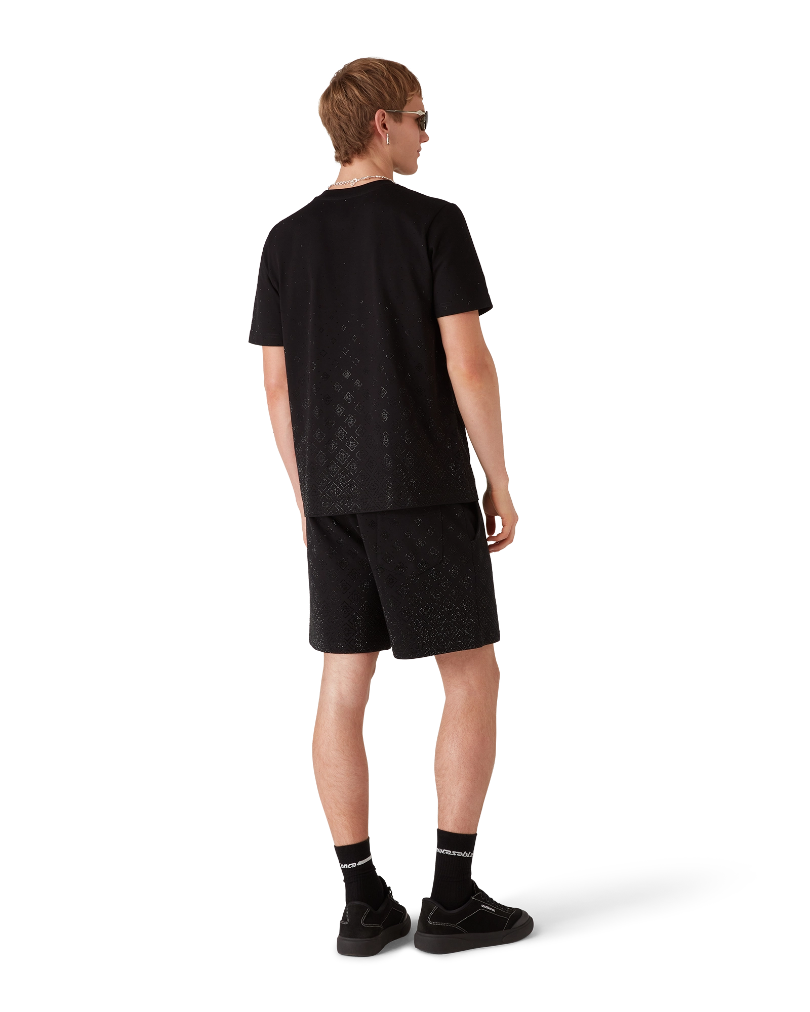 Crystal Monogram Logo Short Sleeve T-Shirt