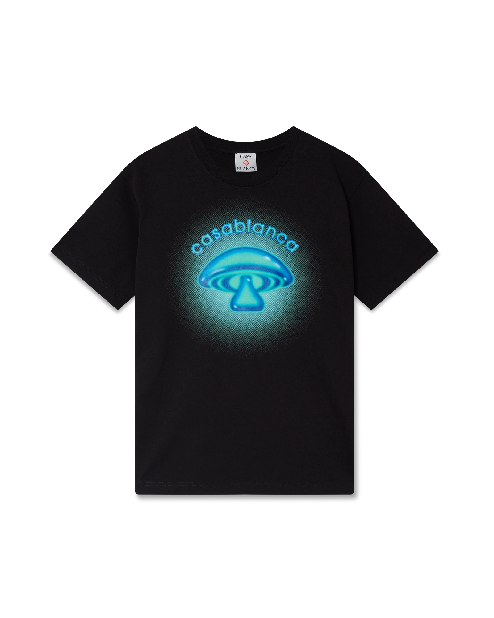 Airbrush Mushroom Logo Short Sleeve T-Shirt