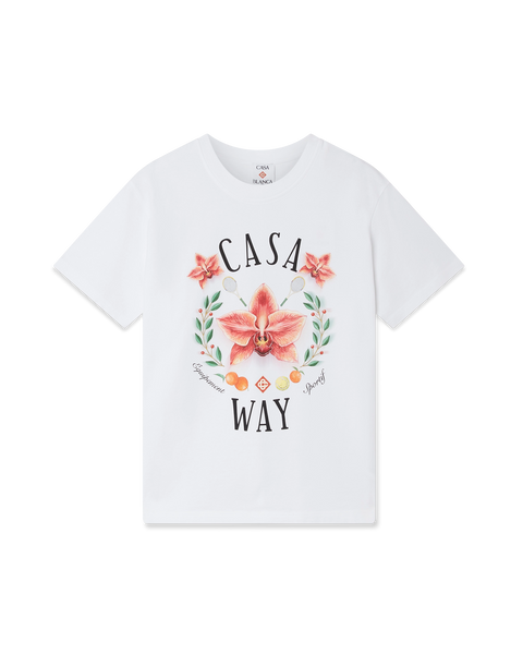 Casa Way Orchid Logo Short Sleeve T-shirt – Casablanca