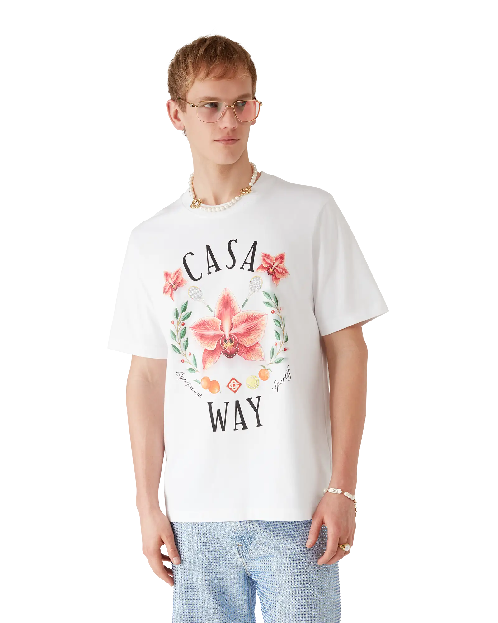 Casa Way Orchid Logo Short Sleeve T-Shirt