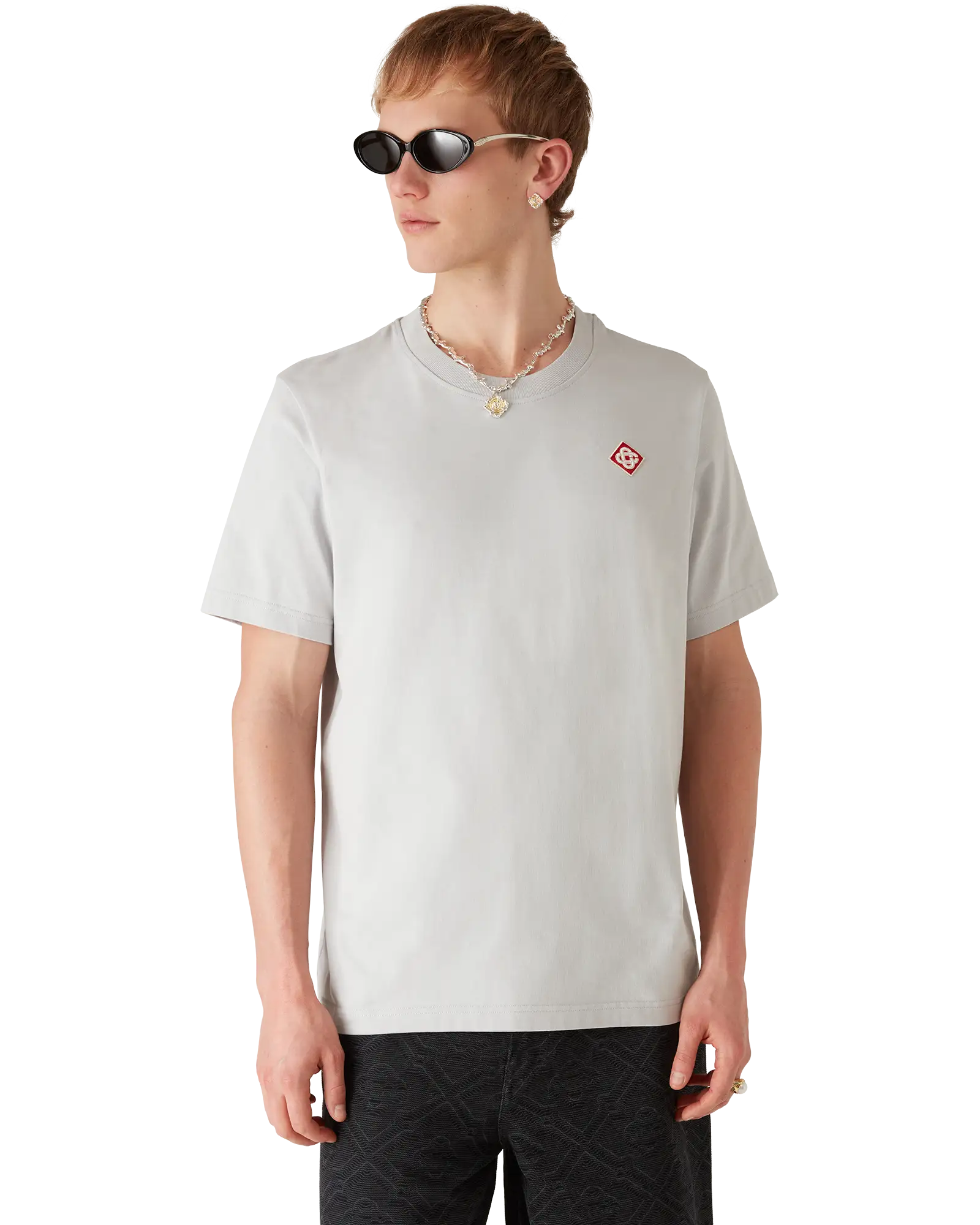 Grey Diamond Logo Short Sleeve T-Shirt