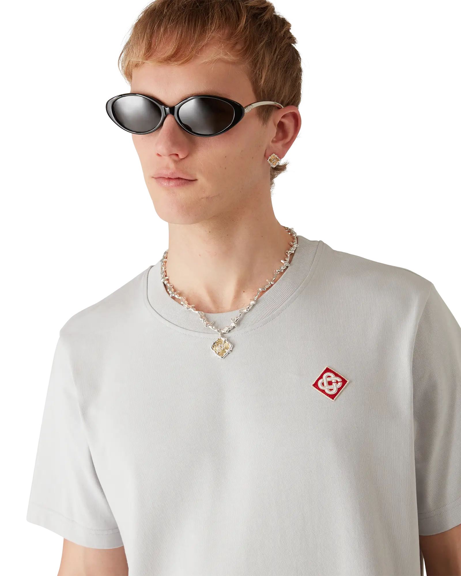 Grey Diamond Logo Short Sleeve T-Shirt