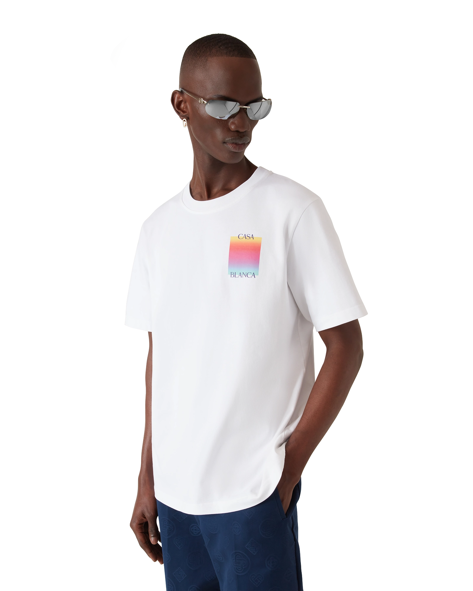 Gradient Square Logo Short Sleeve T-Shirt