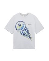 Flaming Tennis Ball Oversized Short Sleeve T-Shirt