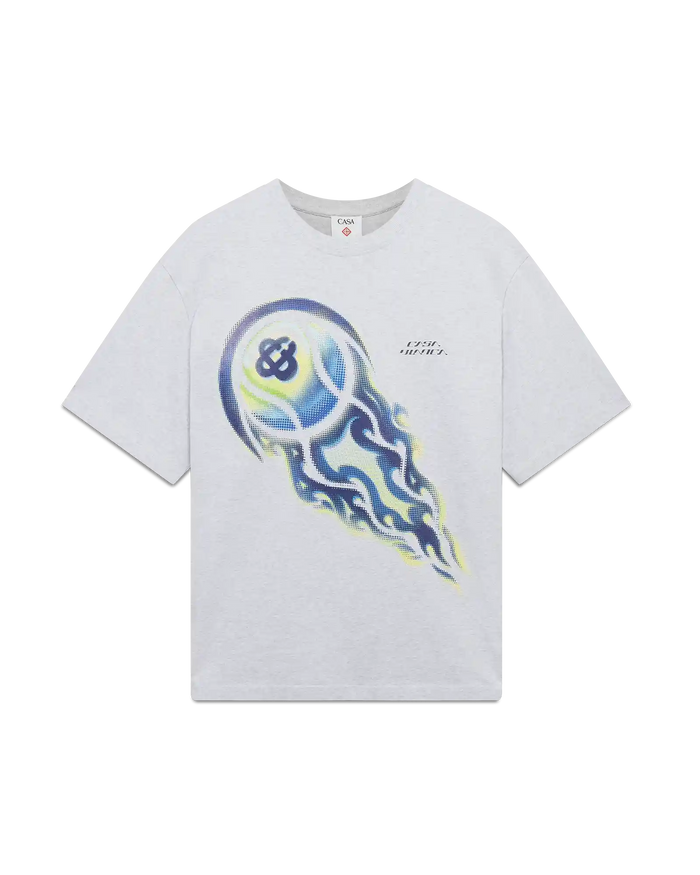 Flaming Tennis Ball Oversized Short Sleeve T-Shirt