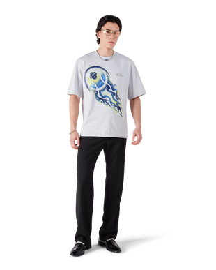 Flaming Tennis Ball Oversized Short Sleeve T-Shirt