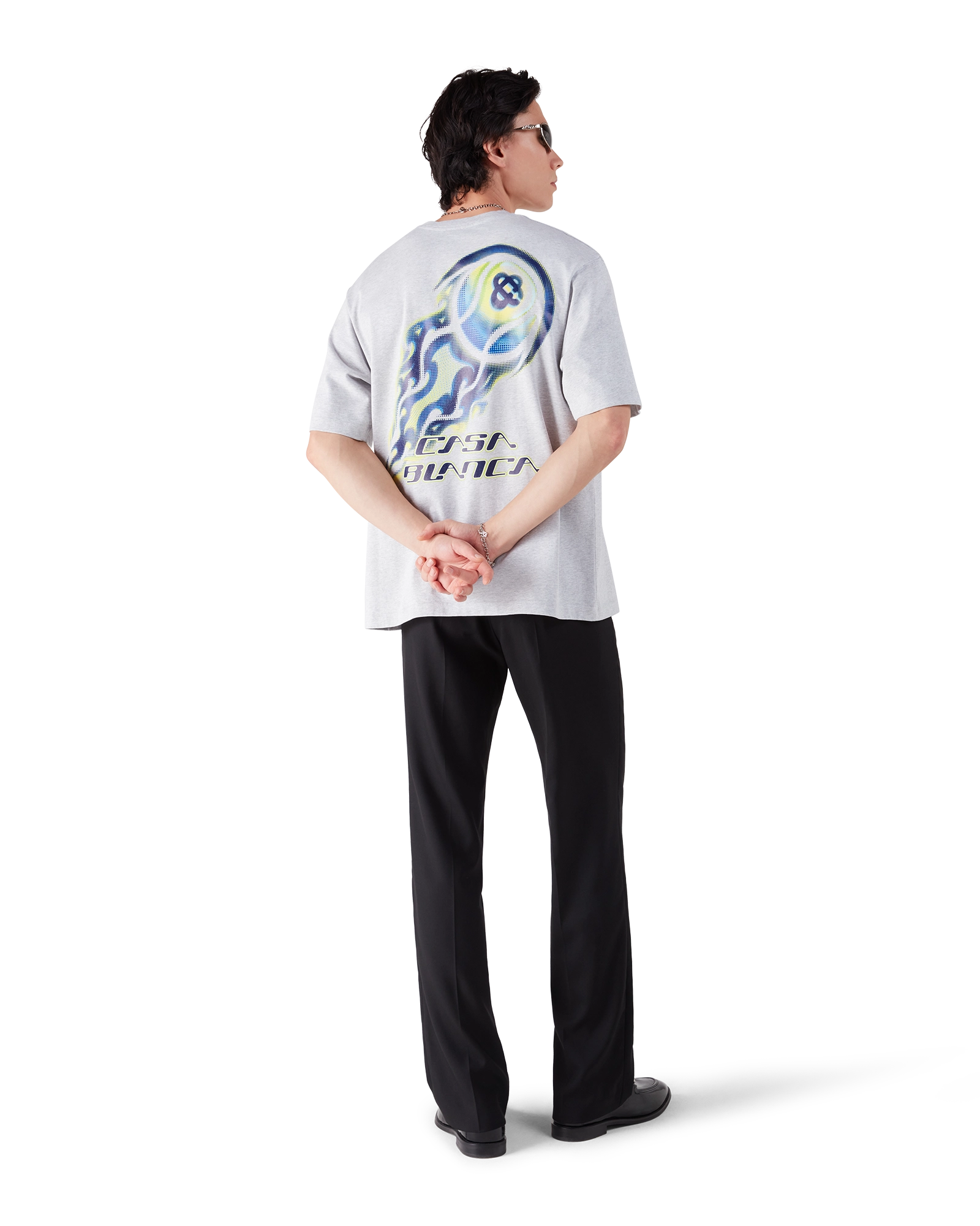 Flaming Tennis Ball Oversized Short Sleeve T-Shirt