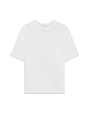Applique Monogram Oversized Short Sleeve T-Shirt