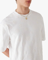 Applique Monogram Oversized Short Sleeve T-Shirt