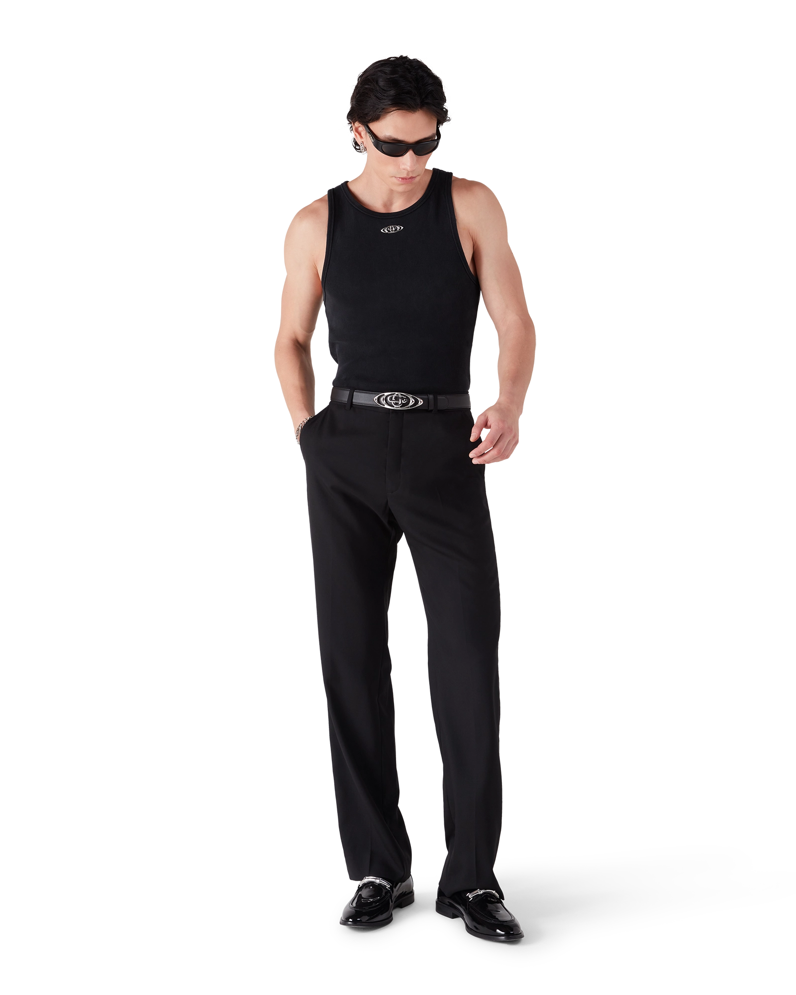 Faded Ribbed Tank Top