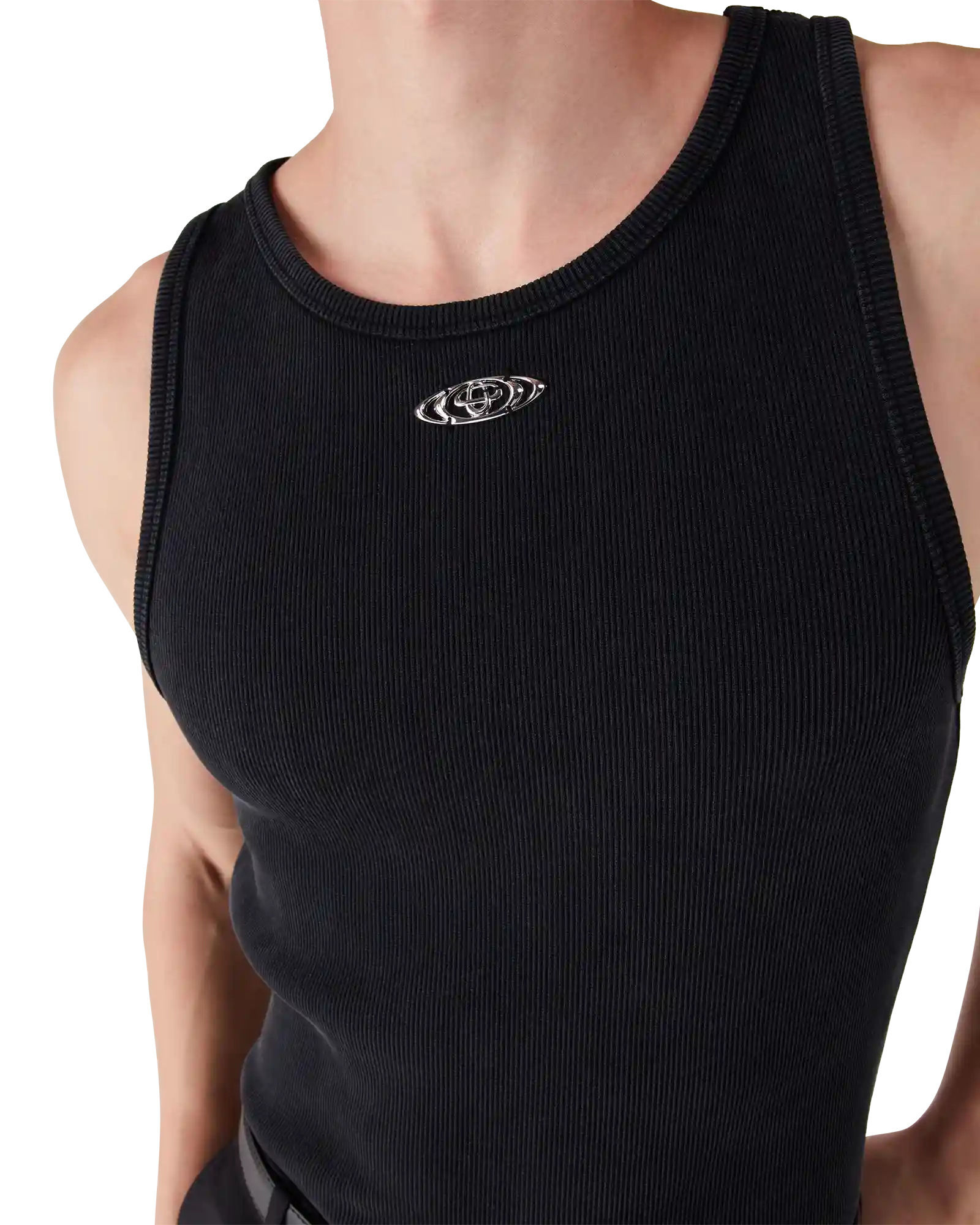 Faded Ribbed Tank Top