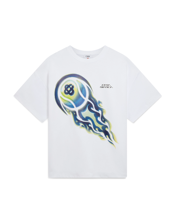 Flaming Tennis Ball Short Sleeve T-Shirt