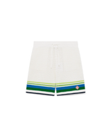 Short en maille à rayures