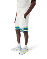 Short en maille à rayures