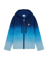 Gradient Mohair Hooded Sweatshirt