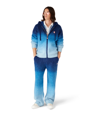 Gradient Mohair Hooded Sweatshirt