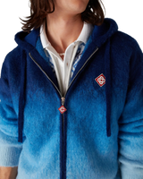 Gradient Mohair Hooded Sweatshirt