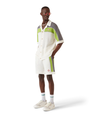 Stripe Crochet Shorts