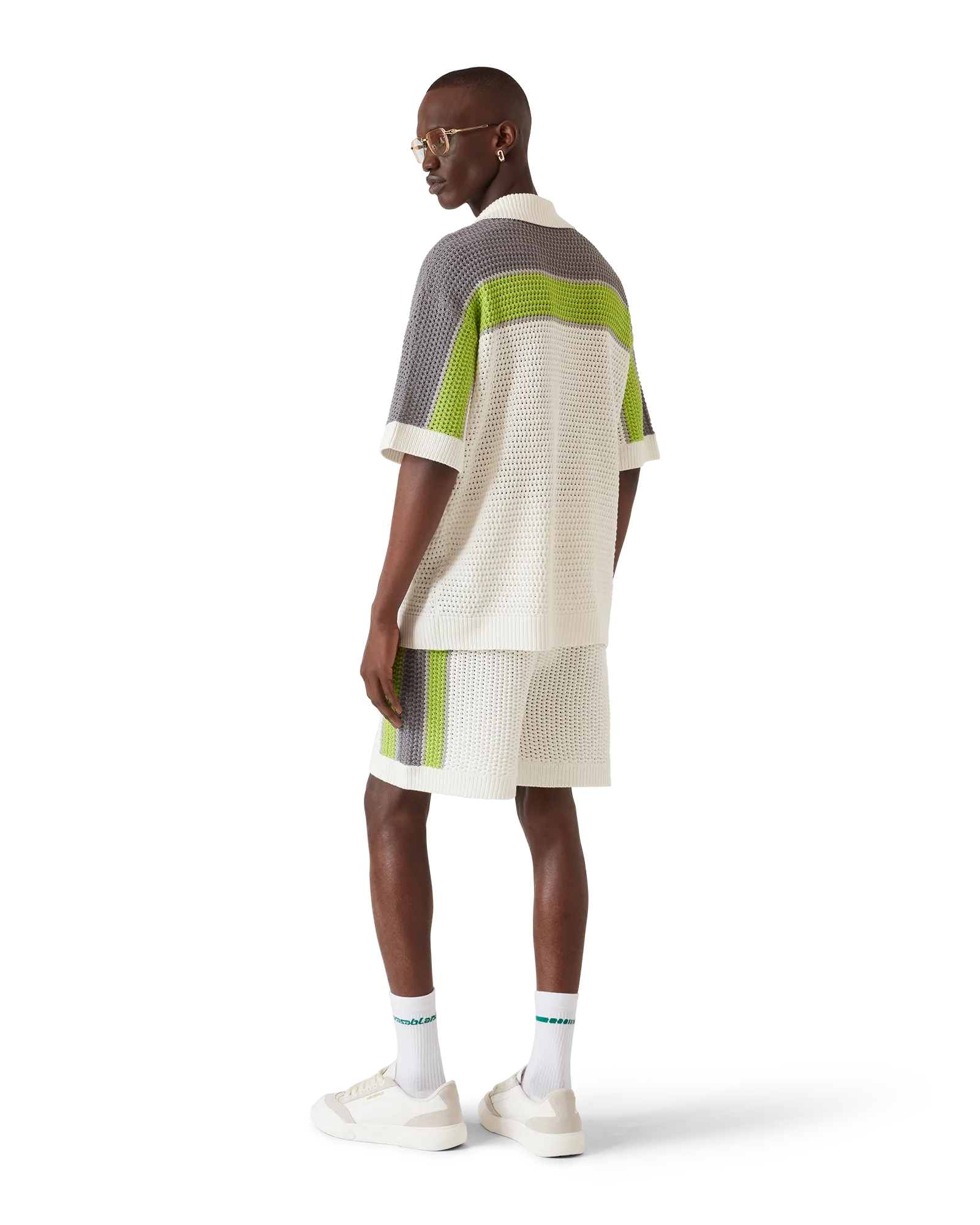 Stripe Crochet Shorts