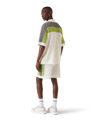 Stripe Crochet Shorts