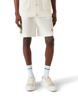 Short en crochet à rayures