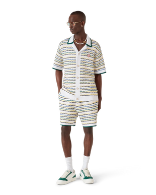 Tuck Stitch Short Sleeve Shirt