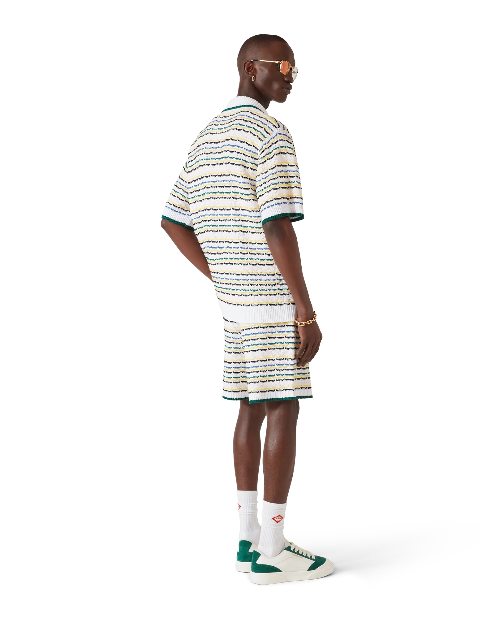 Tuck Stitch Short Sleeve Shirt