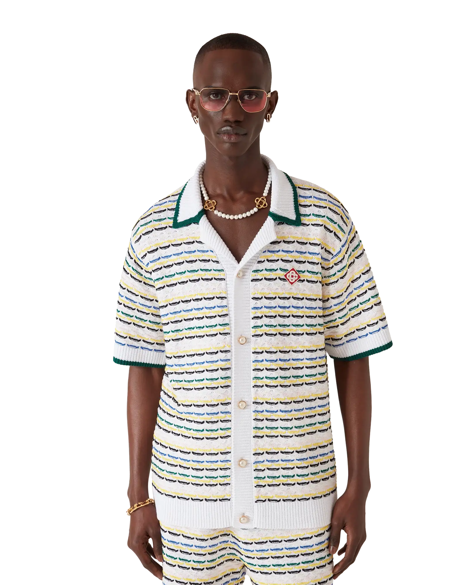 Tuck Stitch Short Sleeve Shirt